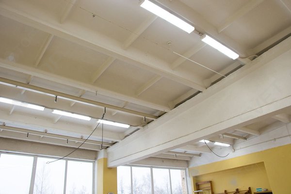 МУДО ДЮСШ Фрязино: гимнастический зал с новой светодиодной системой освещения